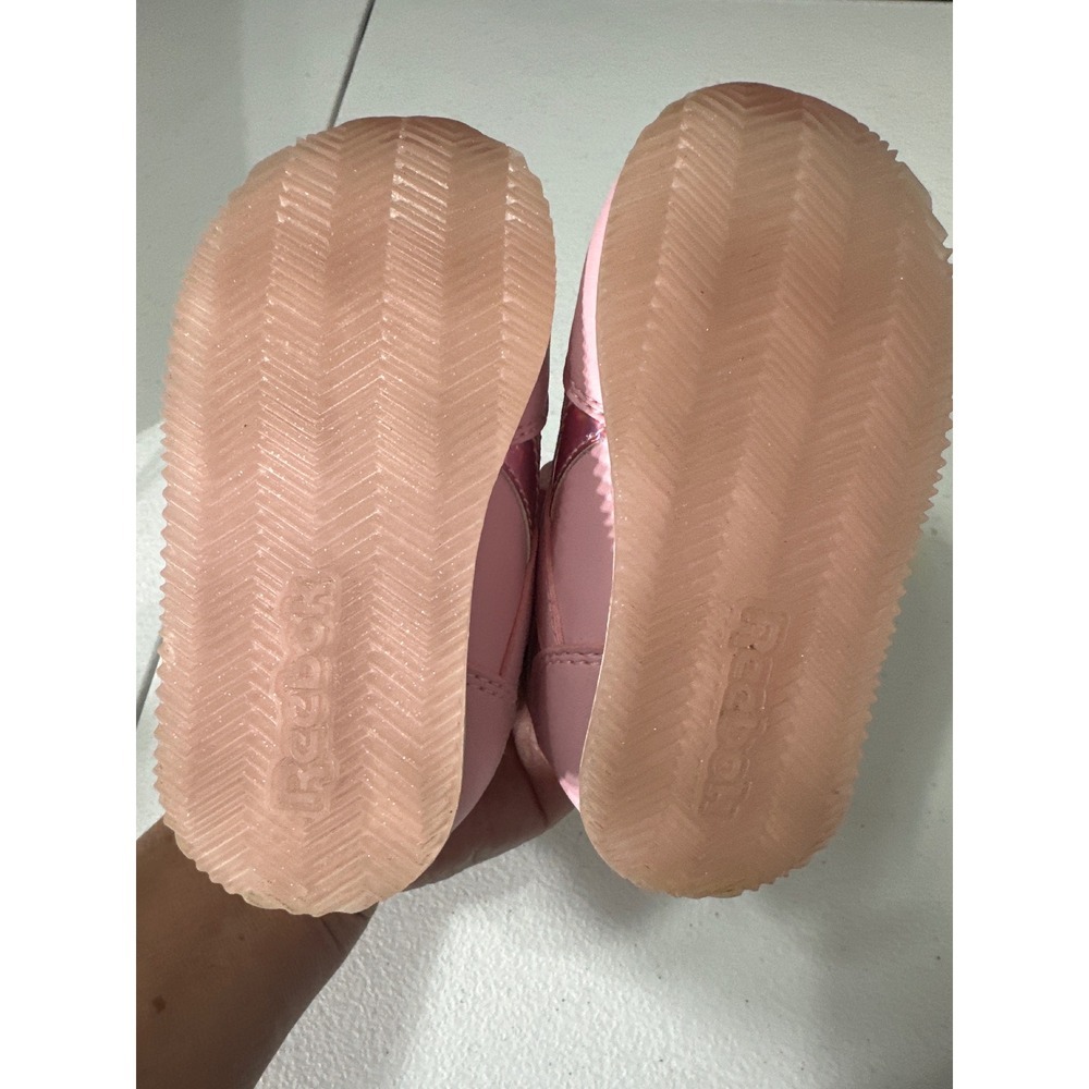 Reebok Kids Pink Royal Cljog 3.0 IV Toddler Shoes Size 4 Infant Hook Loop - Picture 6 of 8